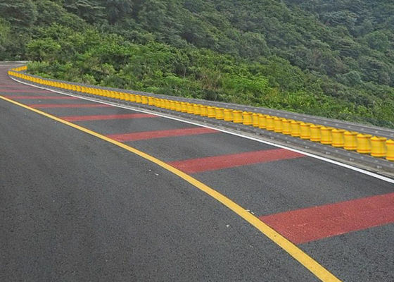 お買い得 黄色 ブラックストライプ EVAで満たされたローラーガードレイル 耐久性のある安全障壁アクセサリー 工業および建設用 オンライン